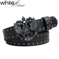 WHITE MIRROR TWO HEADED BEAST BELT